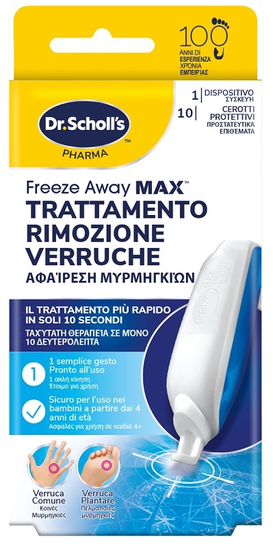 TRATTAMENTO RIMOZIONE VERRUCHE SCHOLL FREEZE AWAY MAX - Speedyfarma.it