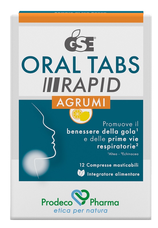 GSE ORAL TABS RAPID AGRUMI 12 COMPRESSE MASTICABILI - Speedyfarma.it