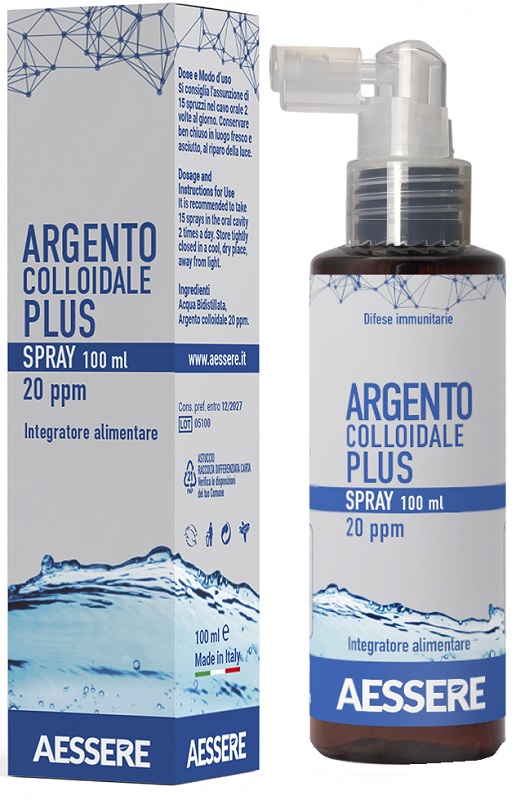 ARGENTO COLLOIDALE PLUS 20PPM SPRAY 100 ML - Speedyfarma.it