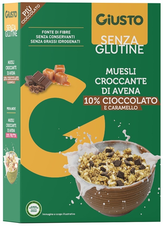 GIUSTO SENZA GLUTINE MUESLI AVENA CIOCCOLATO 275 G - Speedyfarma.it