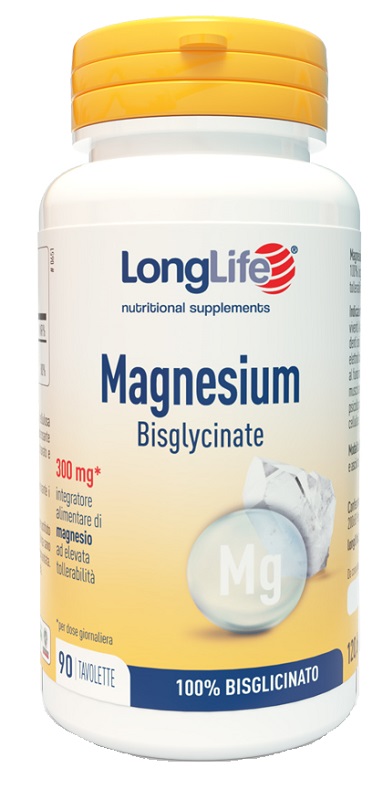 LONGLIFE MAGNESIUM BISGLYCINATE 90 TAVOLETTE SENZA GLUTINE - Speedyfarma.it
