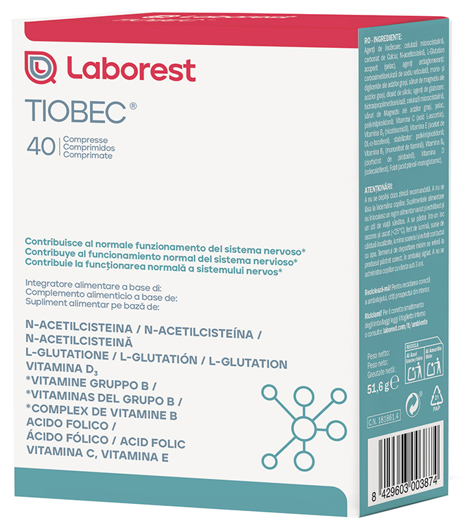 TIOBEC 40 COMPRESSE NUOVA FORMULAZIONE SENZA GLUTINE SENZA LATTOSIO - Speedyfarma.it