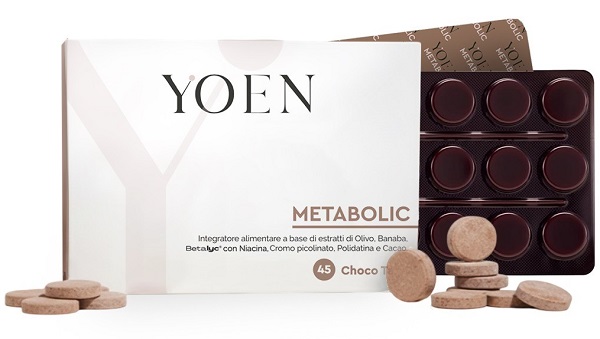 YOEN METABOLIC 45 COMPRESSE MASTICABILI CON EDULCORANTI SENZA GLUTINE E LATTOSIO - Speedyfarma.it