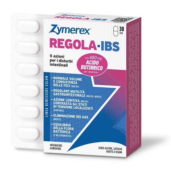 ZYMEREX REGOLA-IBS 30 COMPRESSE SENZA GLUTINE SENZA LATTOSIO - Speedyfarma.it