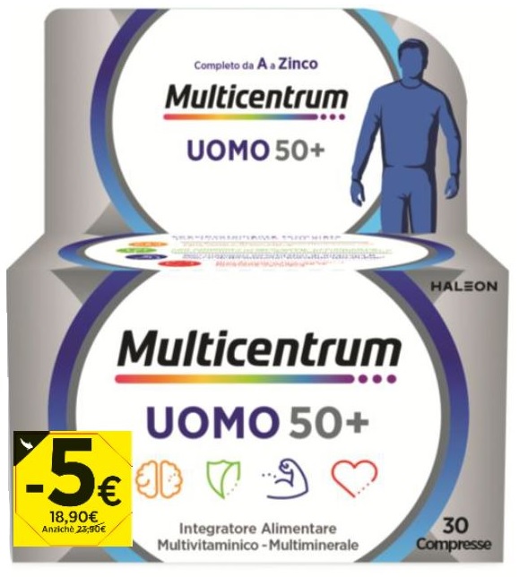 MULTICENTRUM UOMO 50+ 30 COMPRESSE PROMO 2026 - Speedyfarma.it