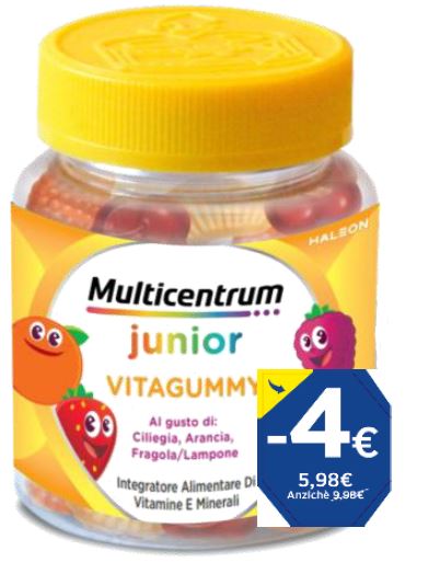 MULTICENTRUM VITAGUMMY 30 CARAMELLE GOMMOSE PROMO 2026 - Speedyfarma.it