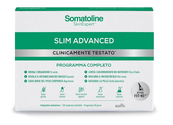 SOMATOLINE SLIM ADVANCED 120 COMPRESSE SENZA GLUTINE SENZA LATTOSIO - Speedyfarma.it